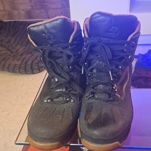 Timberland Black and Tan Hiking Boots
